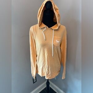 The Black Dog Women’s Pullover Hoodie Orange Size Medium